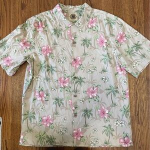 *4/$12* West Indies Men's Button Down Silk Blend Shirt